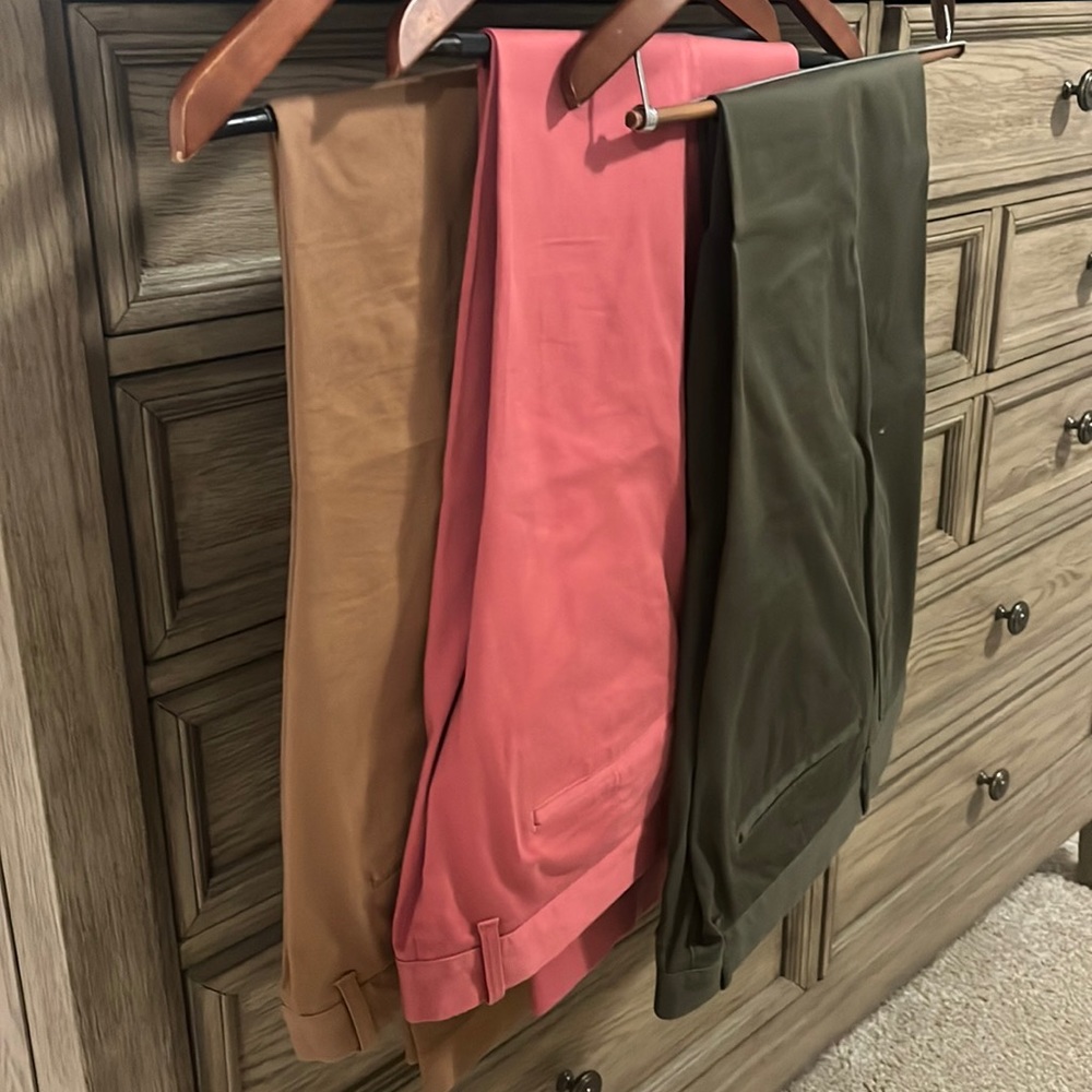 JCrew Mens chinos 36W/32L 3 pair